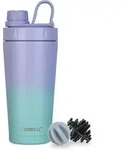 Isolierte Protein Shaker Flasche aus Edelstahl mit Shaker Kugeln 20 oz