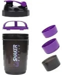 Protein Shaker 500ml Kugel Drahtgitter Lagerung Lila