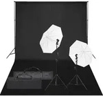 vidaXL Fotostudio-Set mit Beleuchtung und Hintergrund