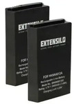 EXTENSILO 2x Akku kompatibel mit Motorola C168i, CLP1040, A3100, C290, CLK446,