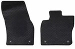 vidaXL Autofu&szlig;matte 2 pcs Schwarz Geeignet f&uuml;r VW CADDY 2020- Gummi