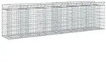 vidaXL Gabionen Hochbeet 2 pcs Silber 300 x 50 x 80 cm