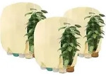 Pflanzenabdeckung Winterschutz Rei&szlig;verschluss 120x180cm beige-3 St&uuml;ck
