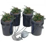 VEVOR DWC Hydroponics Grow System, Hydroponisches Anbausystem mit Top-Drip-Kit, Deep