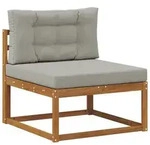 vidaXL Outdoor Mittelsofa Massivholz Akazie Natur