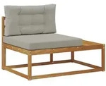vidaXL Outdoor Endsofa Natur 115 x 83 x 73 cm Massivholz Akazie