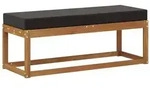 vidaXL Outdoor Hocker Bank Massivholz Akazie Natur