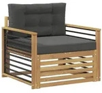 vidaXL Outdoor-Sofa Polyester Wei&szlig;