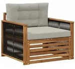 vidaXL Outdoor Mittelsofa Natur