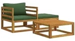 vidaXL 3 stk. Modulares Sofaset mit Kissen