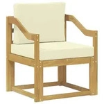 vidaXL 2 St&uuml;ck Outdoor-Sofagarnitur Polyester Wei&szlig; und Creme