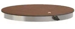 vidaXL Garten Boden Dusche WPC und Edelstahl 201 Braun