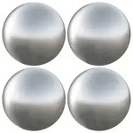 vidaXL Geb&uuml;rsteter Ball 4 pcs &Oslash; 10 cm Silber Edelstahl 201