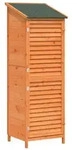 vidaXL Garten Shed Braun 59 x 56 x 176 cm Massivholz aus Fichte