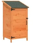 vidaXL Garten Shed Braun 59 x 56 x 113,5 cm Holzwerkstoff