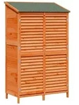 vidaXL Garten Shed Braun 106 x 56 x 176,5 cm Massivholz aus Fichte