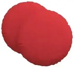 vidaXL Sitzkissen 2 pcs Rot &Oslash;60 x 21 cm Stoff