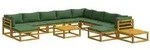 vidaXL Sofa-Set 12 stk. Natur Massivholz Akazie