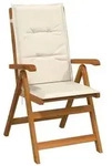 vidaXL 5-teiliges Garten-Esszimmer-Set Natur Massivholz Akazie