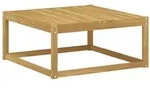 vidaXL Outdoor-Fu&szlig;hocker Massivholz Akazie Wei&szlig; 79 x 79 x 37 cm