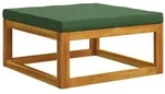 vidaXL Modulare Fu&szlig;st&uuml;tze mit Kissen 100 % Polyester Solid-Acacia
