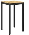 vidaXL Gartenbar-Tisch Wei&szlig; und Schwarz 60 x 60,5 x 105 cm