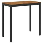 vidaXL Gartenbar-Tisch Nat&uuml;rlich und Schwarz 108,5 x 55 x 105 cm