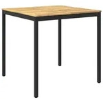 vidaXL Gartenbar-Tisch Wei&szlig; und Schwarz 110 x 108,5 x 105 cm