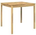 vidaXL Gartenbar-Tisch Wei&szlig; 110 x 108,5 x 105 cm Massivholz Akazie