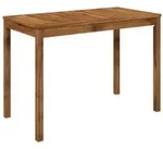 vidaXL Gartentisch Natur 108,5 x 55 x 75 cm Massivholz Akazie