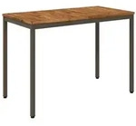 vidaXL Gartentisch Natur und Kaffee 108,5 x 55 x 75 cm