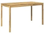 vidaXL Gartenbar-Tisch Wei&szlig; 180 x 88,5 x 105 cm Massivholz Akazie