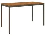 vidaXL Gartenbar-Tisch Natur und Kaffee 180 x 88,5 x 105 cm