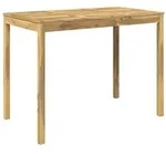 vidaXL Gartenbar-Tisch Wei&szlig; 141 x 80,5 x 105 cm Massivholz Akazie