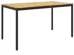 vidaXL Gartenbar-Tisch Wei&szlig; und Schwarz 196 x 100,5 x 105 cm