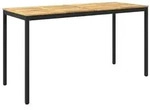 vidaXL Gartenbar-Tisch Wei&szlig; und Schwarz 196 x 80,5 x 105 cm