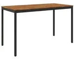 vidaXL Gartenbar-Tisch Nat&uuml;rlich und Schwarz 180 x 88,5 x 105 cm