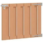 vidaXL Gartentor 100 x 80 cm WPC und Aluminium Braun