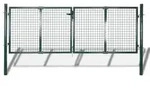 vidaXL Gartentor f&uuml;r Maschendrahtzaun 289x75 cm / 306x125 cm