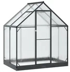 vidaXL Garten Gew&auml;chshaus mit T&uuml;r Anthrazit 183,5 x 123 x 207 cm