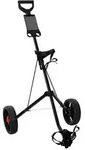 vidaXL Golf-Dolly Schwarz Eisen Klappbar