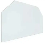 vidaXL Feuerstelle Glasplatte Transparent 100 x 60 cm Glas