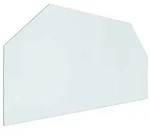 vidaXL Feuerstelle Glasplatte Transparent 100 x 50 cm Glas