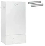 vidaXL R&auml;ucher Ofen 3 pcs 44,5 x 29 x 83 cm Verzinkter Stahl Silber