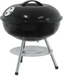 vidaXL Holzkohlegrill Schwarz 36,5 x 36,5 x 40 cm