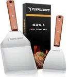 Plancha Set Grillspachtel Grillwender Grillzubeh&ouml;r Geschenk f&uuml;r M&auml;nner