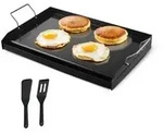 VEVOR Grillplatte Grillpfanne Karbonstahl universelle rechteckige Platte (605 x 360