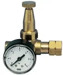 Propankleindruckregler Mini m.Manometer 0,5-4bar 6 kg/hW 21,8x1/14Zoll LH