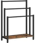 Handtuchst&auml;nder freistehend 3 60 x 28 x 81 cm Dunkelbraun Schwarz