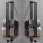 Handtuchhalter Selbstklebend Edelstahl 43.5cm Ohne Schwarz(2pcs)